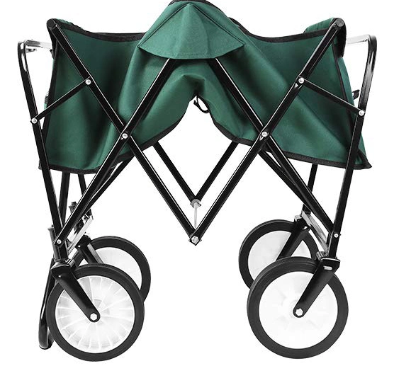 Shopping Cart Pull Camping Wagon Poussettes Wagon de pliage du métal panier Chariot de plage