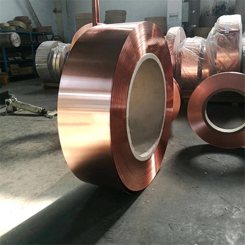 C1100 C1200 0.025 mm Thin Insulated Copper Brass Strips Coil