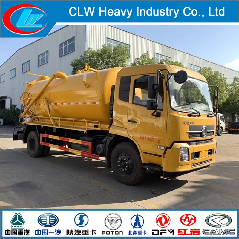 Low Price 6X4 10m3 Vacuum Sewage Suction Trucks with Good Quality