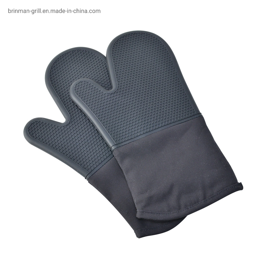 Grossista Non-Slip cozinha cozinha Potholder Luvas Resistentes ao calor do forno de Silicone Mitt