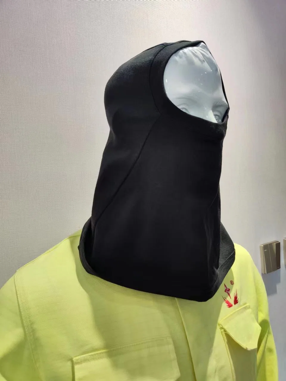 Cotton Flame-Retardant Knitted Head Cover Single Layer Fire Protection Hood Fireproof Insulated Head Cover Fire Rescue Hood