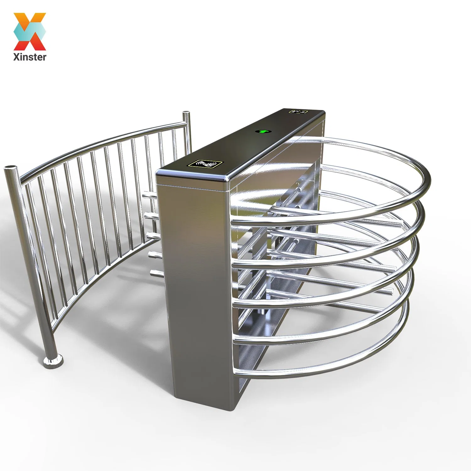 High quality/High cost performance Security Full Height Turnstiles Glass Turnstiles for Office Building Control Half Height Turnstiles Rotating Door