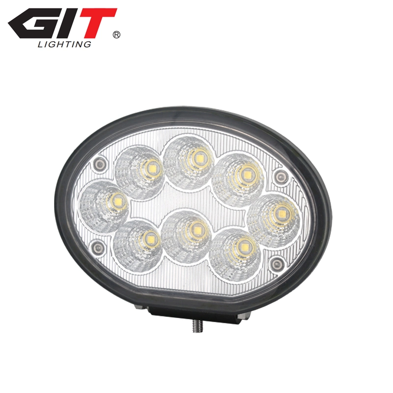 Factory Wholesale Automobile 40W 5.4inch Oval LED Working Lamp Floodlight Suitable for off-Road Truck Light Universal Vehicle