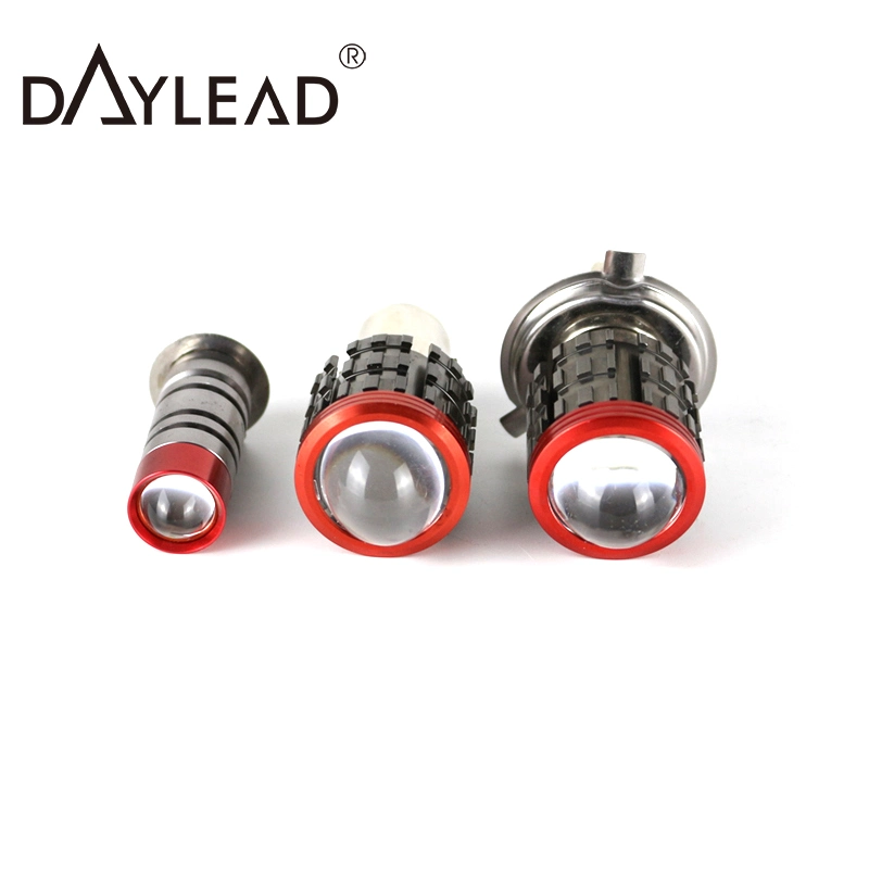 Dual Color Motorcycle Headlight Bulb High/Low Beam Autobike LED Fog Lamp