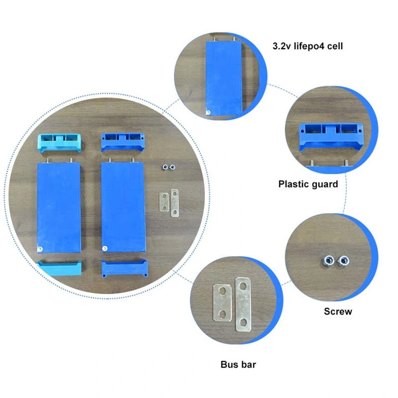 حزمة بطارية LIon LLiFPO4 قابلة لإعادة الشحن بقوة 3.2 فولت وبقدرة 100 أمبير في الساعة للاستخدام المنزلي