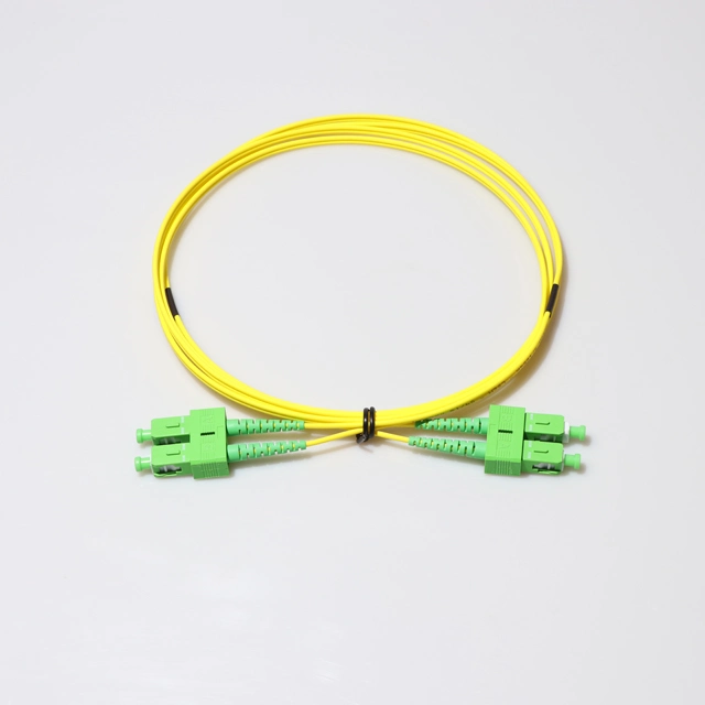 Sc/APC-SC/APC Дуплексный одномодовый оптоволоконный кабель оптических патч кабель FTTH оптоволоконный кабель питания исправлений