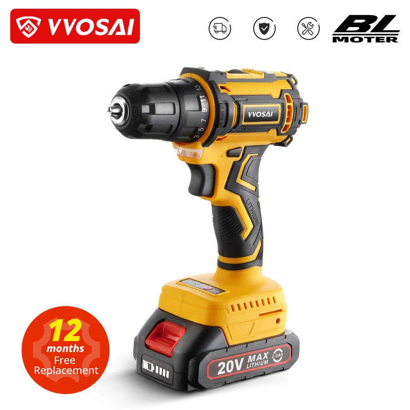 Ready Stock Premium Vvosai 20V Kit Electric Screwdriver