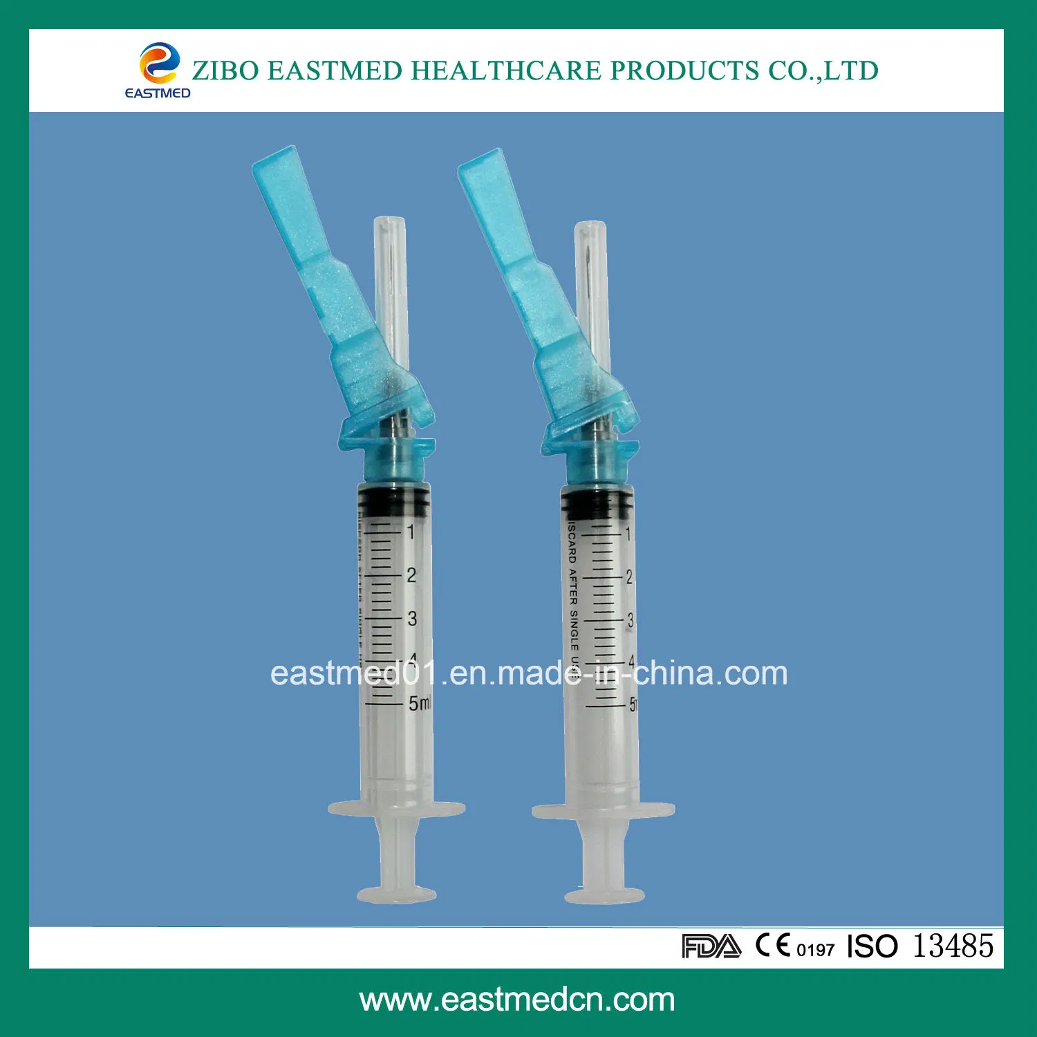 Safety Auto-Destructive Syringe with Safety Cap Ce Approved