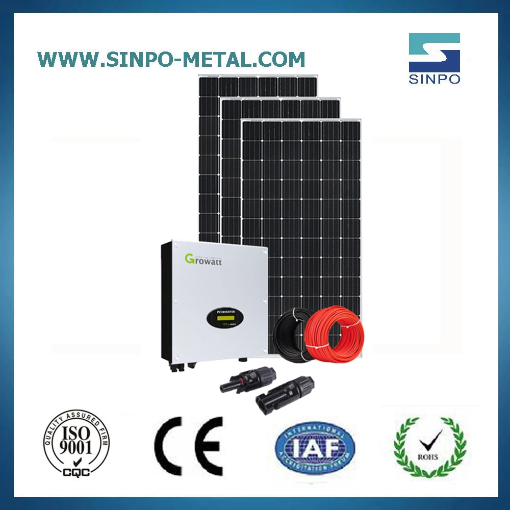 5kw on-Grid Easy Install Photovoltaic Single Phase Solar Home Power System