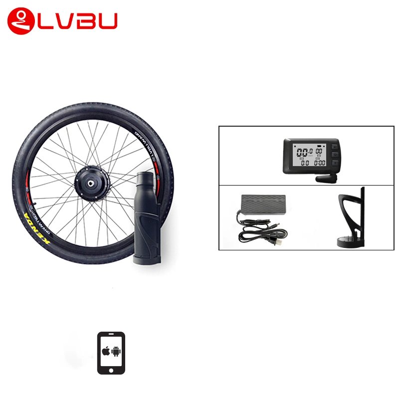 Venta caliente Ebike Lvbu bicicleta eléctrica de 36V 250W Kit 350W a 500 Vatios del Motor de cubo de rueda de bicicleta eléctrica Kits de conversión de ciclo