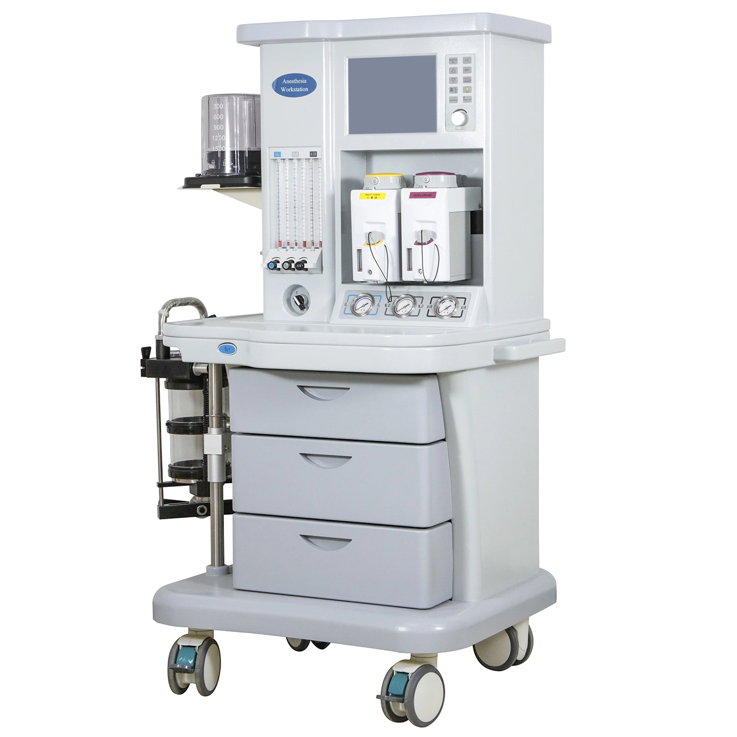 Adult Anesthesia Machine with Isoflurane Vaporizer and Halothane Vaporizer