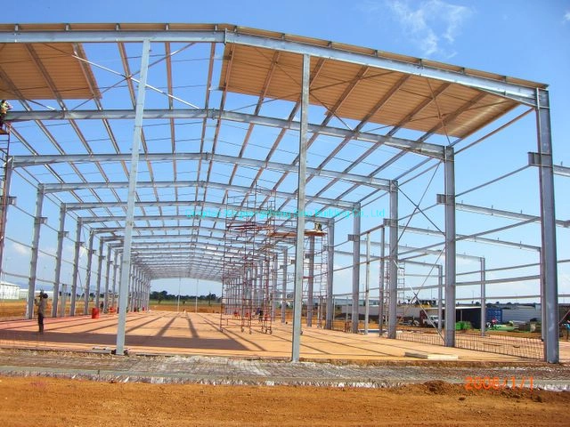 Angola 4800m2 Industrial Shed Construction Steel Warehouse Building