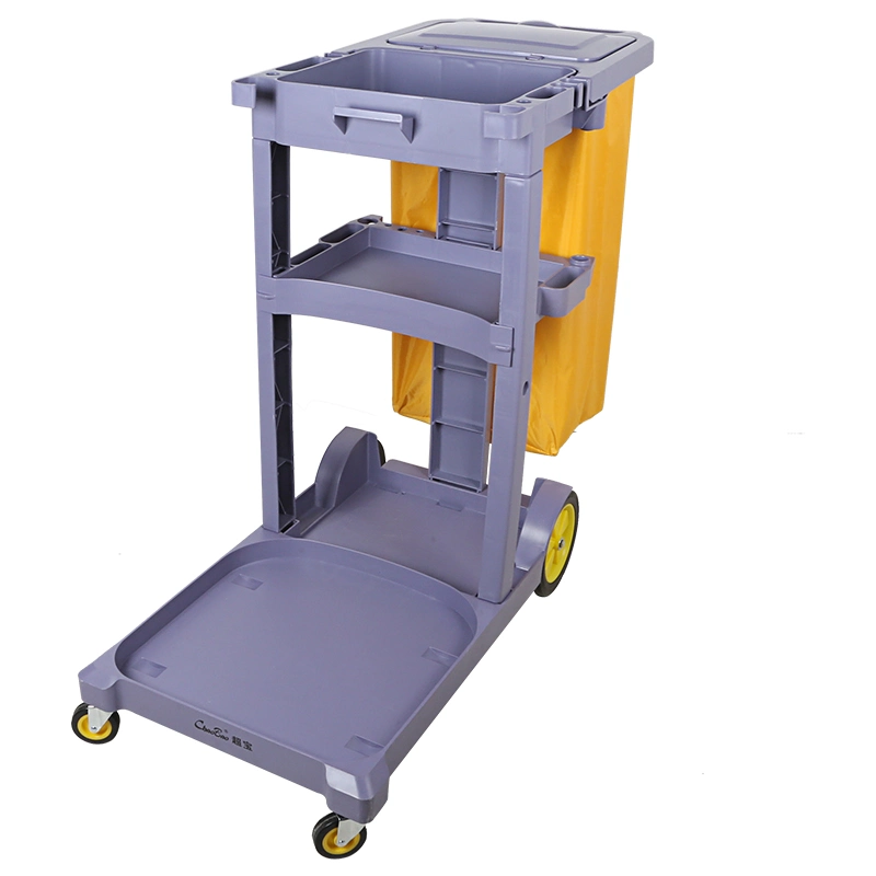 Multipurpose Restaurant Hotel Cleaning Trolley Cart Service Cart Tool Cart Cleaning Equipment