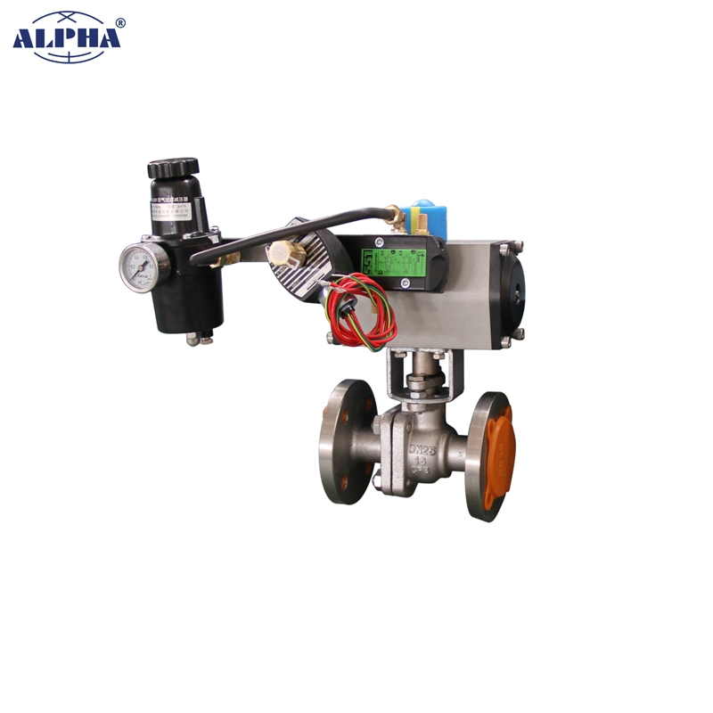 Alpha C Black Single Acting Rt110 K10 Pneumatic Valve with SMC Air Sets