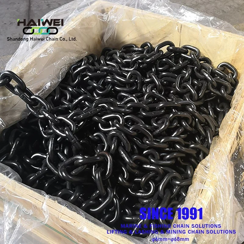 Grade G80 Marine Welded Studless Anchor Link Chain