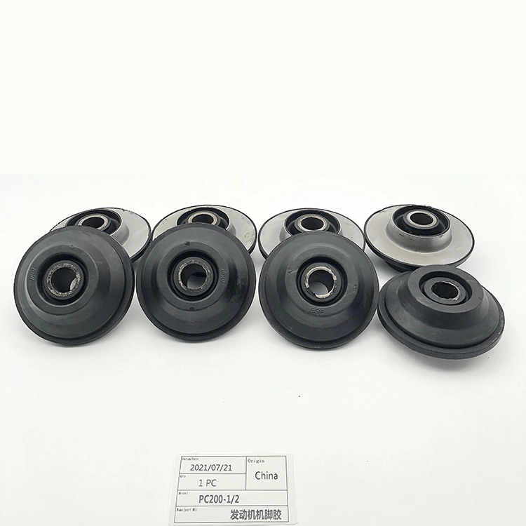 Supplying Multiple Types/Size Flexible Rubber Mounts Blue Engine Excavator Parts Engine Cushion for PC200-1-2