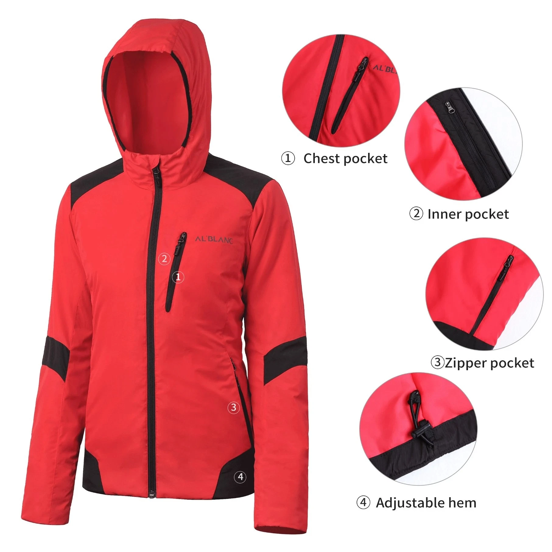 Women&prime; S Cold Winter Windbreaker Waterproof Outwear Ski Sports Wear Down Jacket Apparel