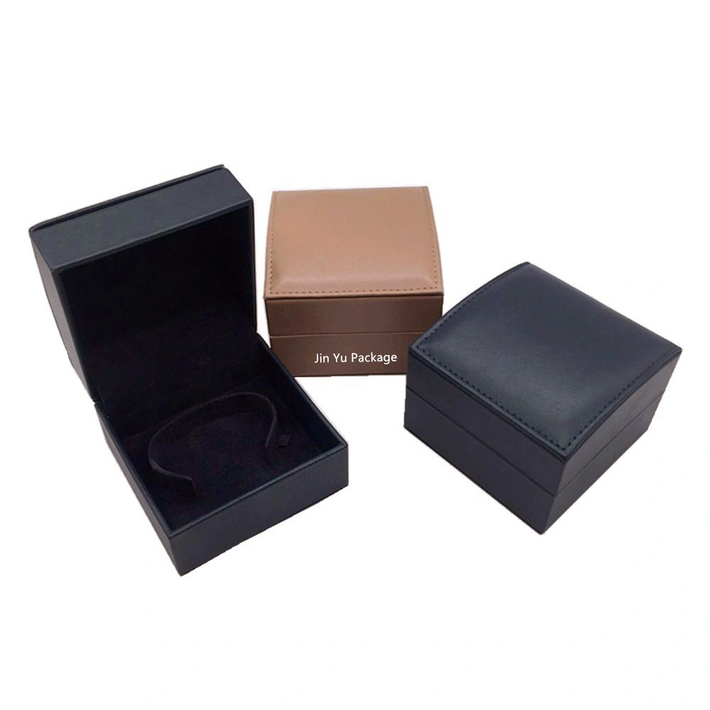 Custom Elegant Classic Fake Leather Jewellery Gift Packaging Boxes