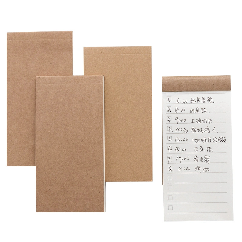 Großhandel/Lieferant Größe Kraftpapier Abdeckung Kleber auf Top Pocket Plan Liste Mini Notebook-Druck