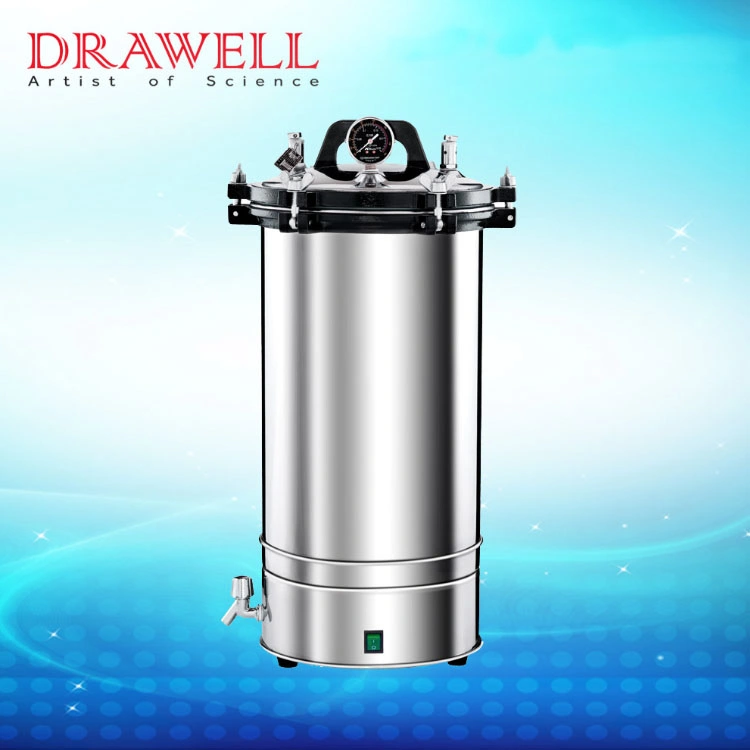 18L/24L/30L Autoclave Vertical Portátil Esterilizador a vapor de pressão Máquina Autoclave para medicina de laboratório
