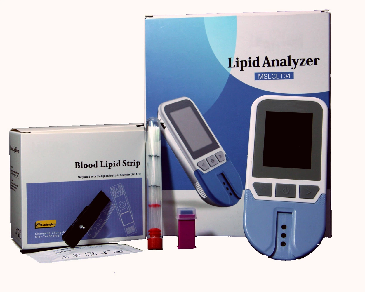 Quick Blood Lipid Analyzer Tc/Hdl-C/Tg/Ldl-C, Total Cholesterol Meter Mslclt04