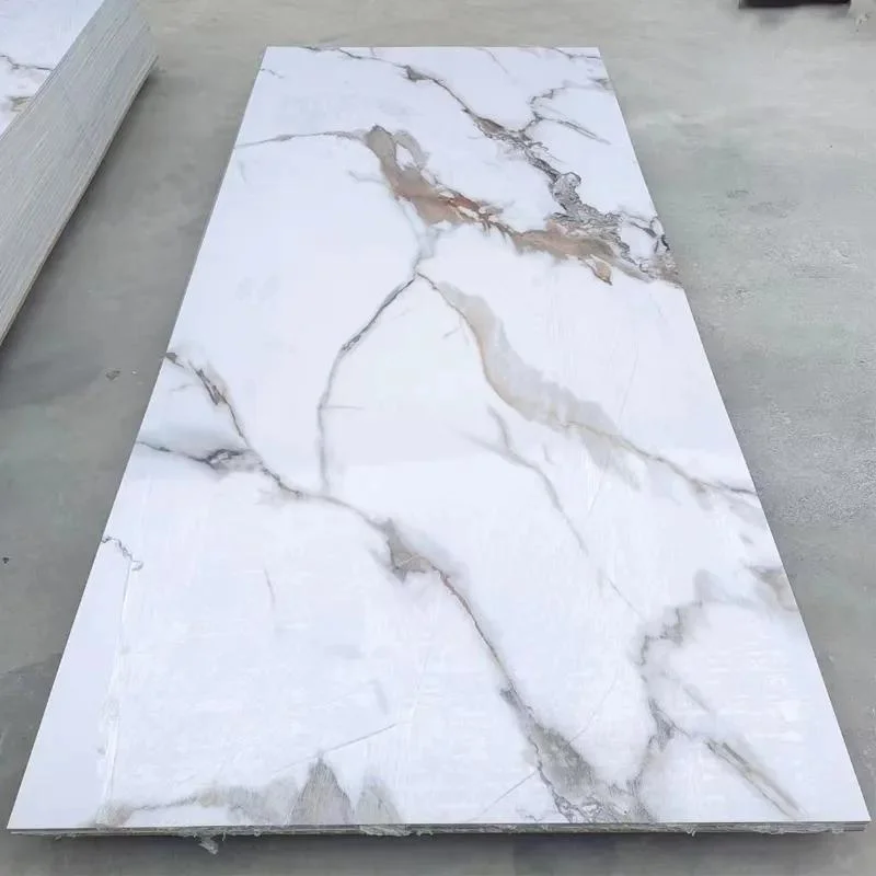 High Glossy Indoor Decorative PVC Marble Sheet Waterproof PVC Marble Wall Panel