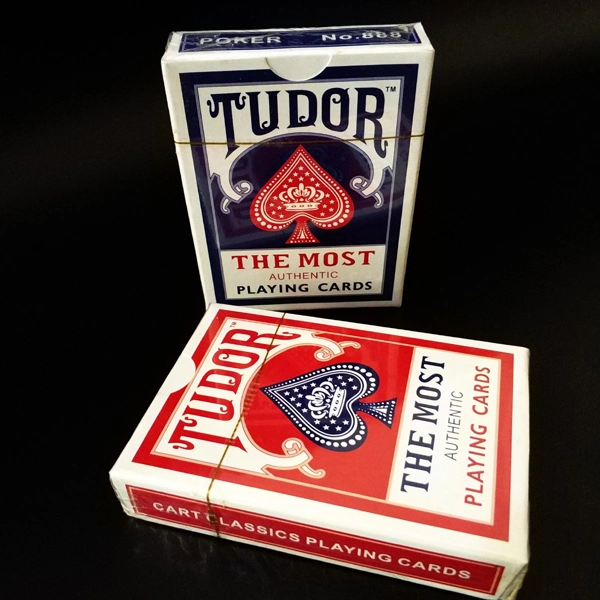 Casino Quality Black Core Paper Tudor Playing Cards