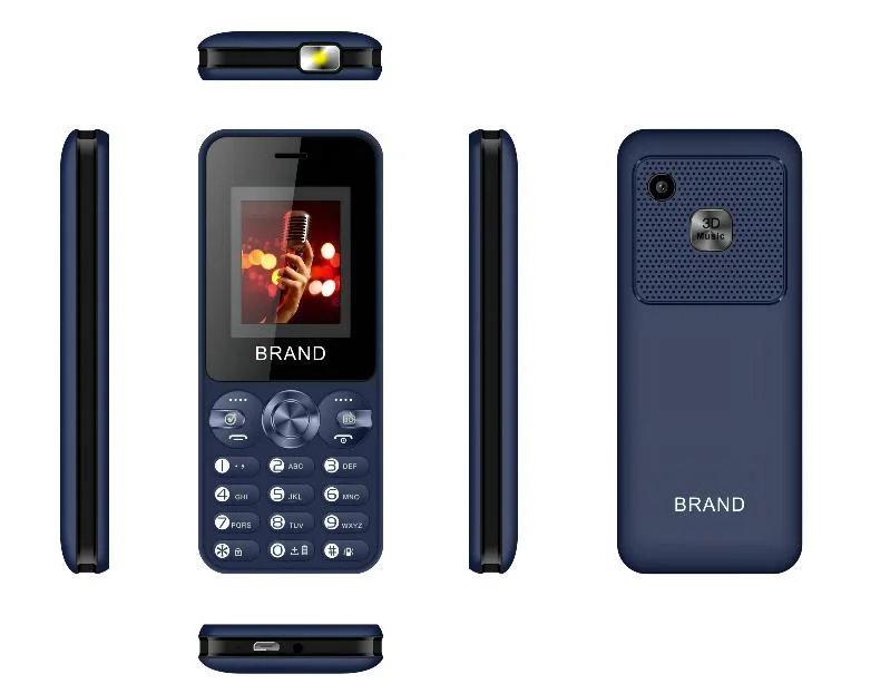 2g Mobile Keypad Phone 1.77 or 2.4 Inch Optional with Large Battery Capacity High Praised by Customers Support OEM ODM