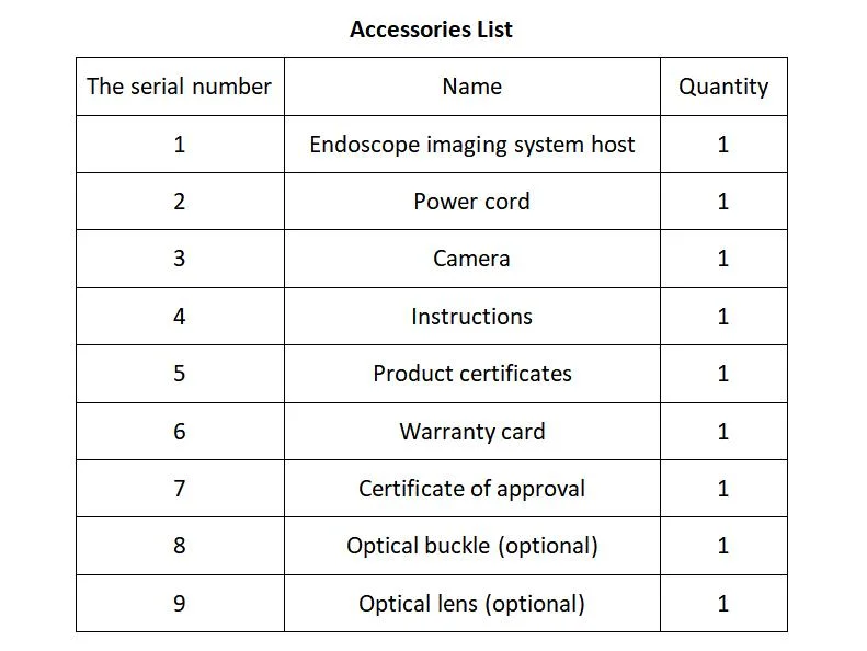 Endoscope médical caméra Laparoscopie avec enregistrement USB