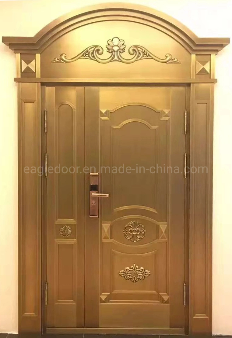 Villa Exterior Main Door Copper Entry Doors Residential Glass Doors Design