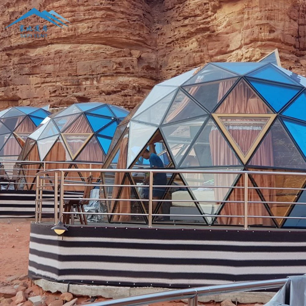 فندق قبة زجاجية جيوديزيك 3V خارجي من طراز خيمة قبة غلامبينج أوكازيون