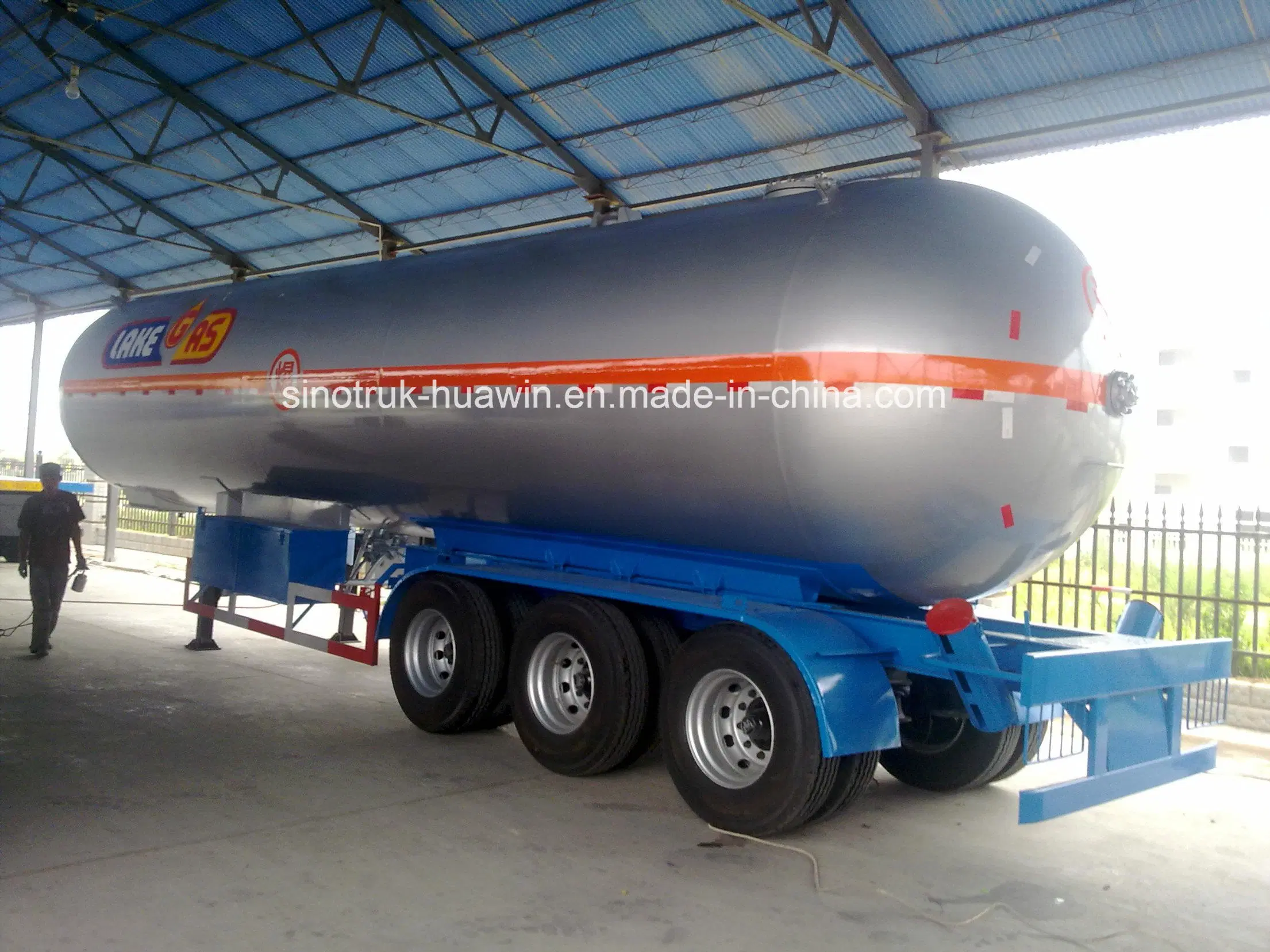 الصين المورد 58.5 CBM LPG نصف مقطورة للبيع