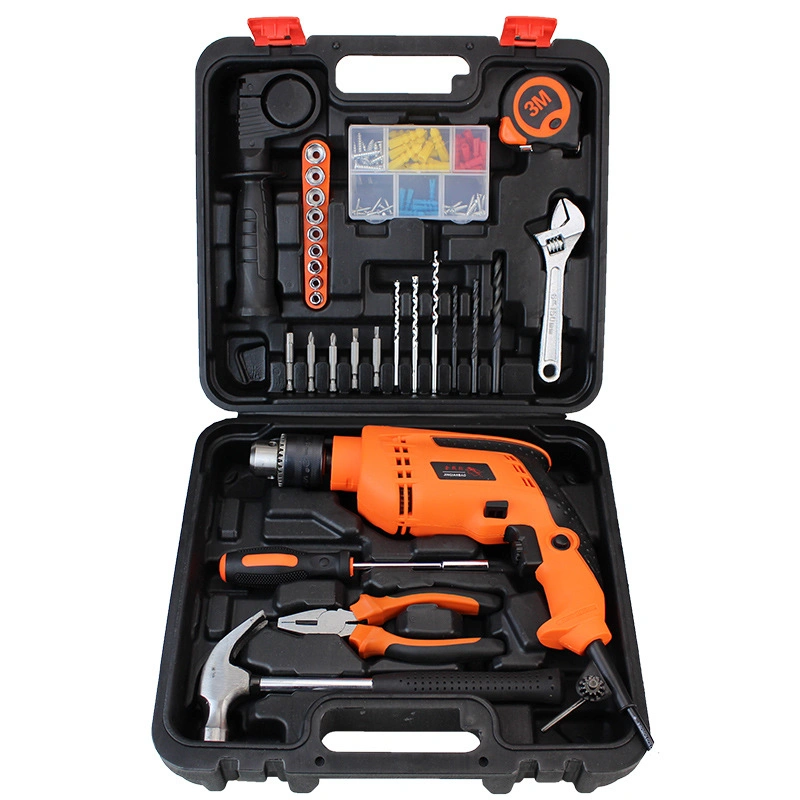 Set of 32PCS Rechargeable Lithium Brushless Electric Hand Drill Cordless Impact Drill Power Screwdriver Combination Tool Set