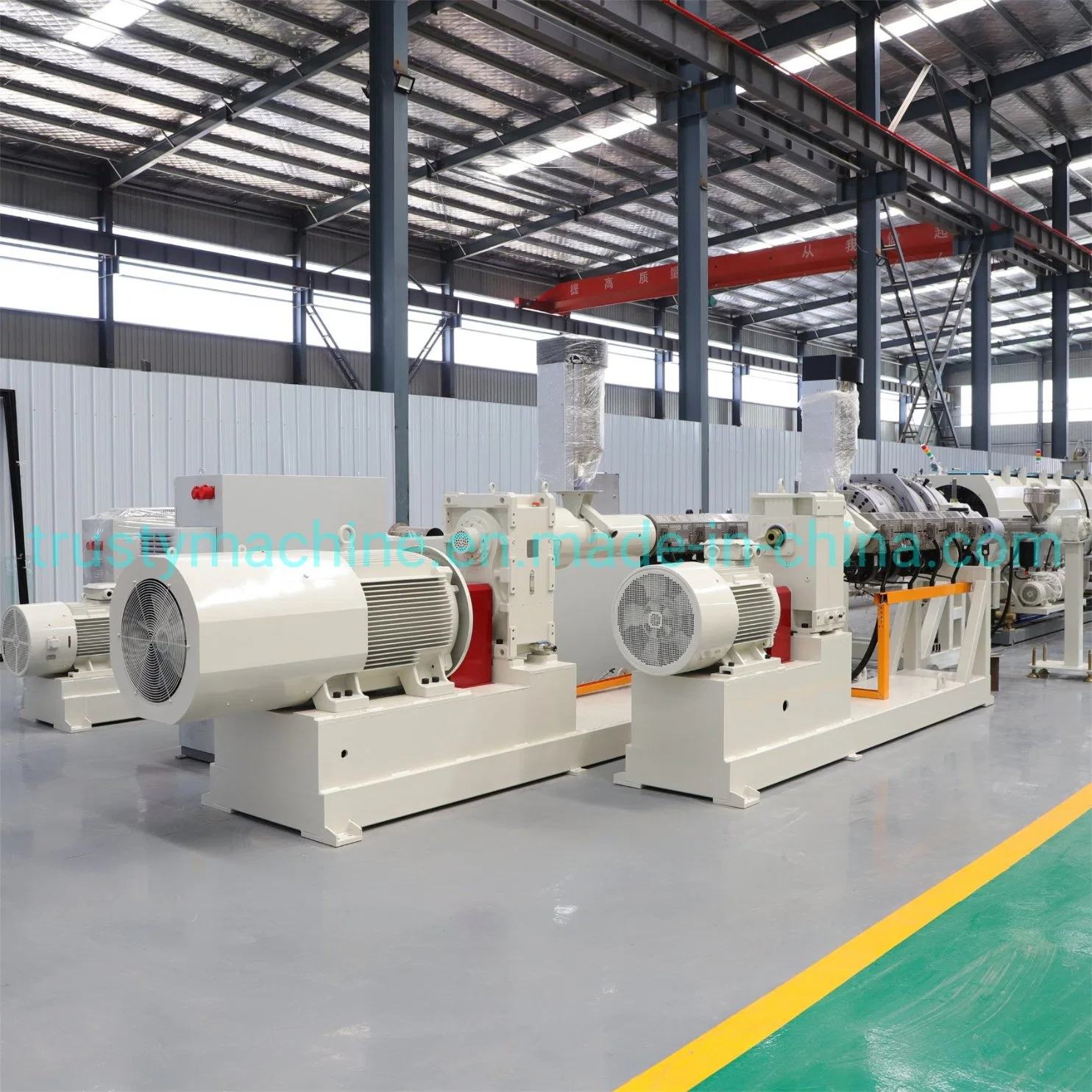 China PE HDPE PVC PP Plastic Pipe Make Making Extruder Machine for Gas Water Supply Drain Pipe