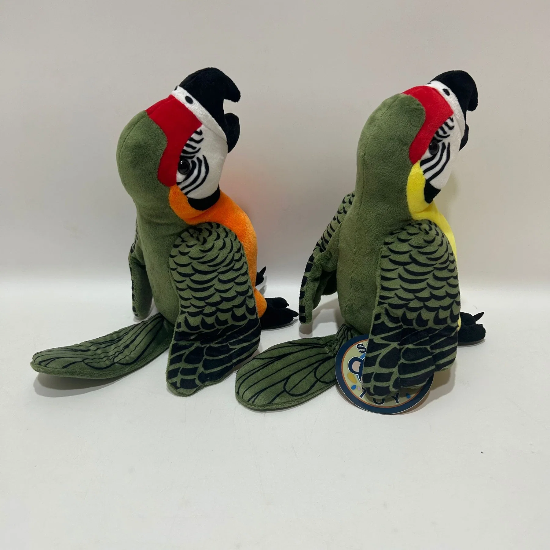 Nova Moda 2 cores Animal Stuffed Toy Parrot