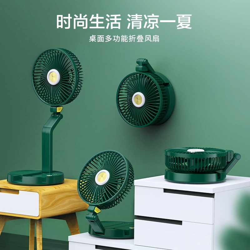 Conditioner Portable New Items Mini Air Ceiling with Light Wood Carving Craft Tower Table (desk) Fan