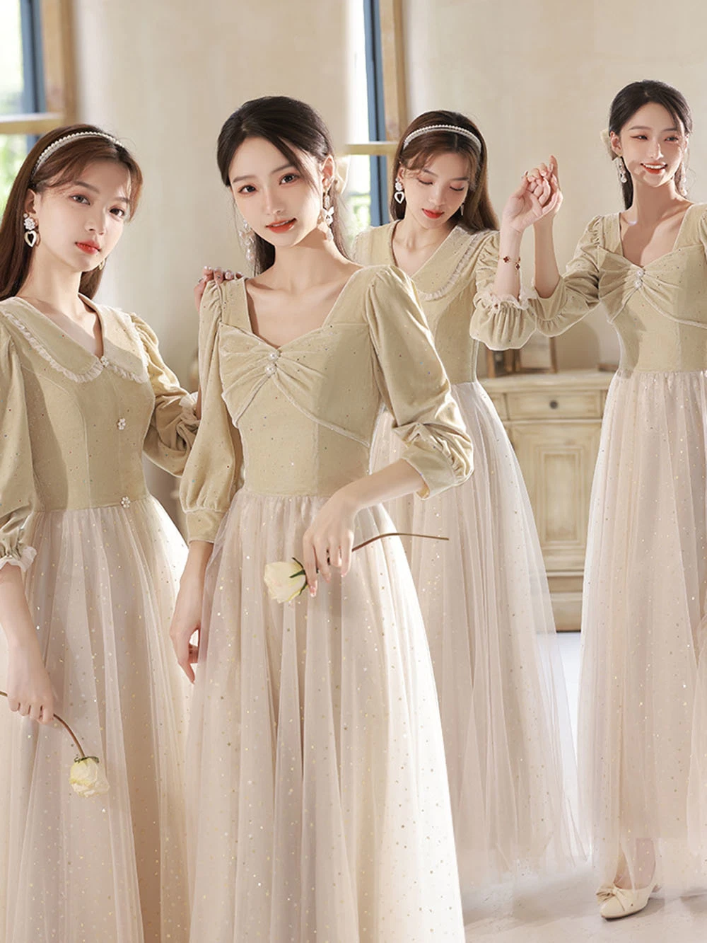 Hbd021 Bridesmaid Dress Sister Dress Bridesmaid Group Dress