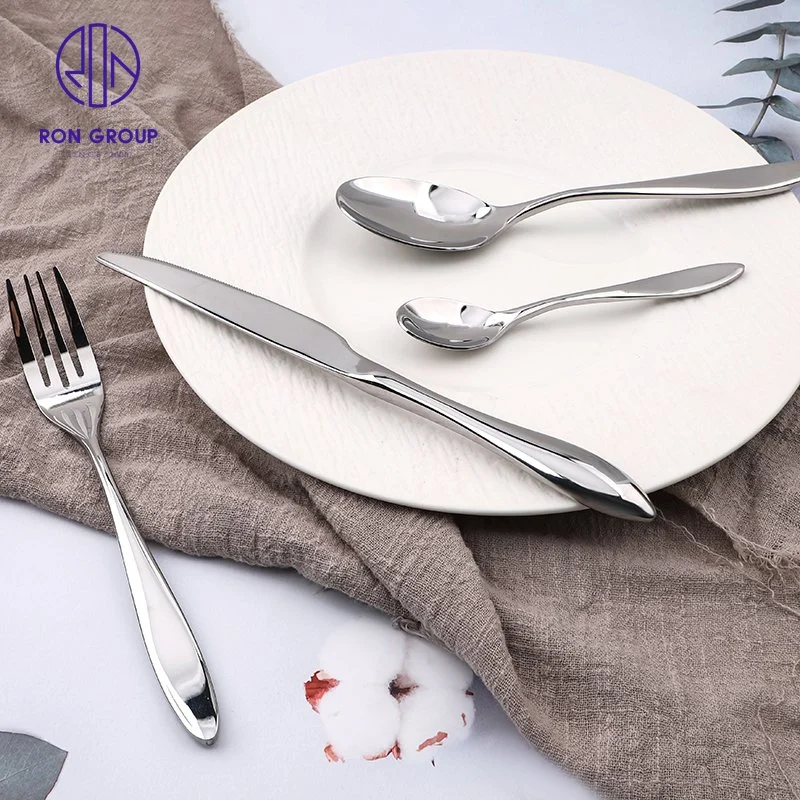 Stainless Steel Cutlery Spoon Knife Fork Dinnerware Tableware for Hotel Wedding Restaurant Coffee Shop