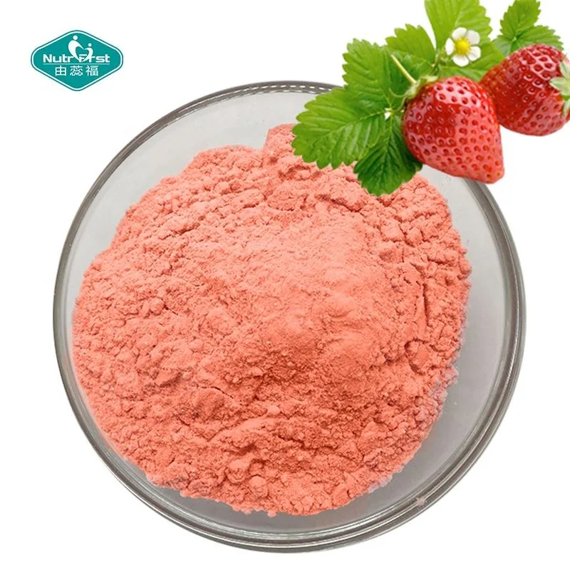 Water Soluble Flavor Fruit Juice Concentrate Customized Freeze Dried Strawberry Fruit Powder