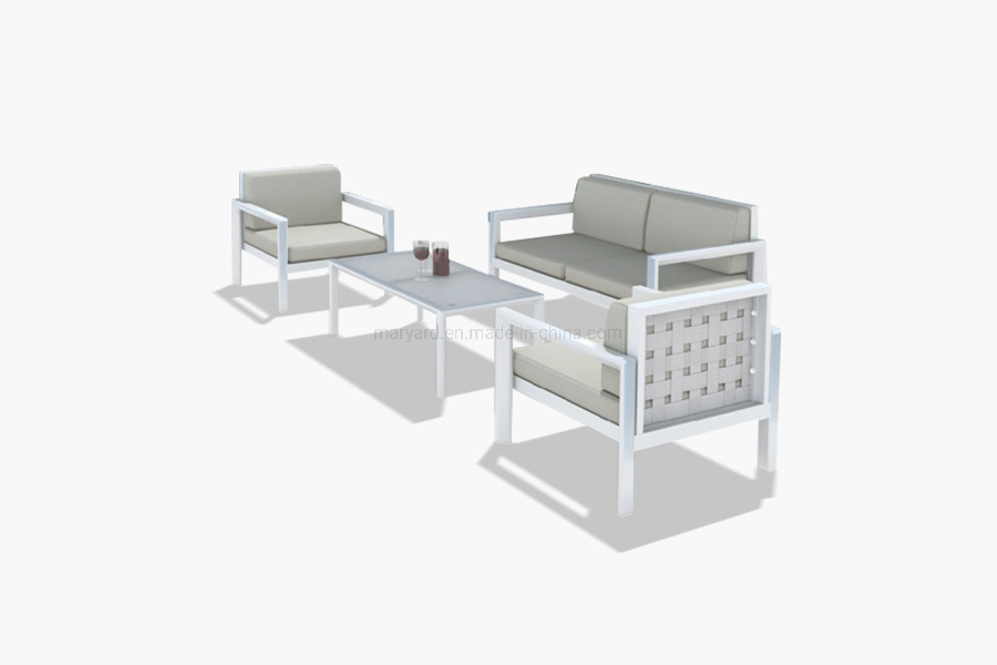 Outdoor Furniture Modern Garden Terrace Hotel Restaurant Corner Leisure Furniture Aluminum Sofa