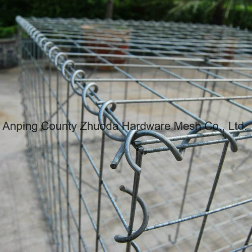 Amazon Ebay Malla al por mayor de 75x75mm cable 4mm soldado Gabion jaulas para jardinería (WGB)