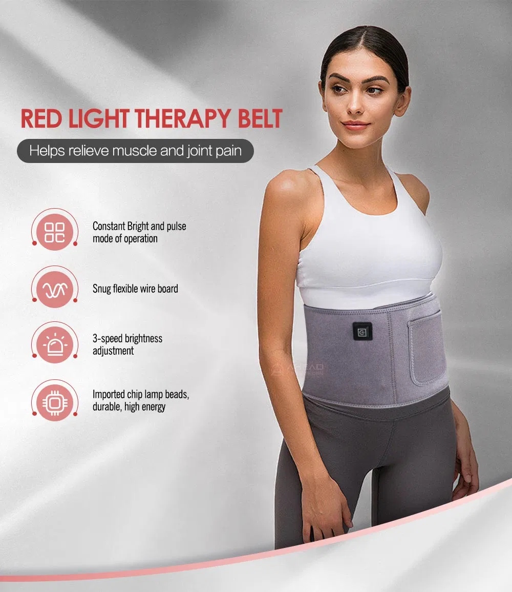 OEM/ODM Near Infrared Light Therapy Devices LED Red Light Therapy Belt 660nm 850nm Red Light Therapy Band