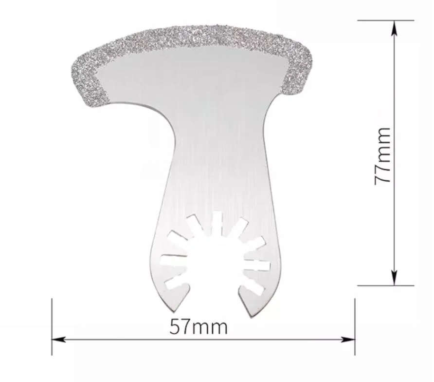 77*57mm Outils Multi-Oscillants pour la Découpe de Pierre