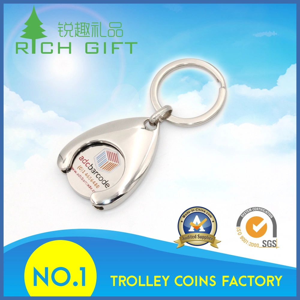 Trolley Coin Metal Fashion Promotion Keychains for Supermarket Cart/ Promotion Gifts