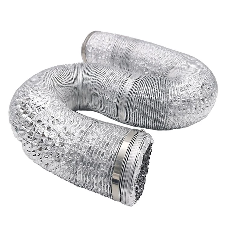 Single/Double Layer Aluminum Air Duct for HVAC Ventilation Dryer Vent Hose for Heating and Cooling Ventilation and Exhaust