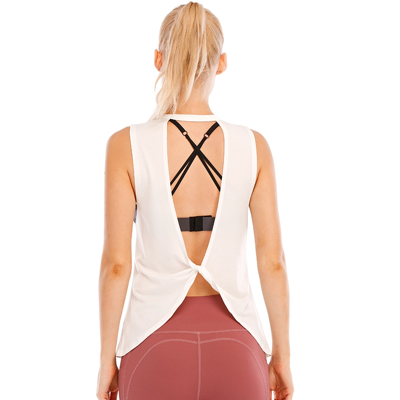 Women&prime; S Sport Fitness Yogo Top Workout Sport Wear Sexy Fashion Wear