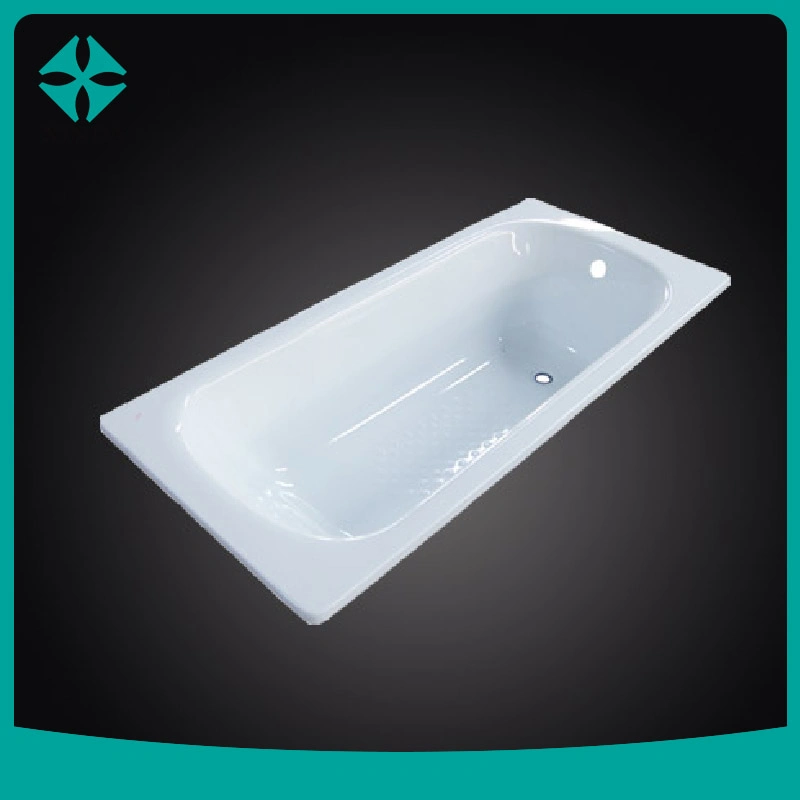 Fine Quality Best Acrylic White Triangle Drop-in Embedded SPA Tub Corner Steel Enamel Bathtub