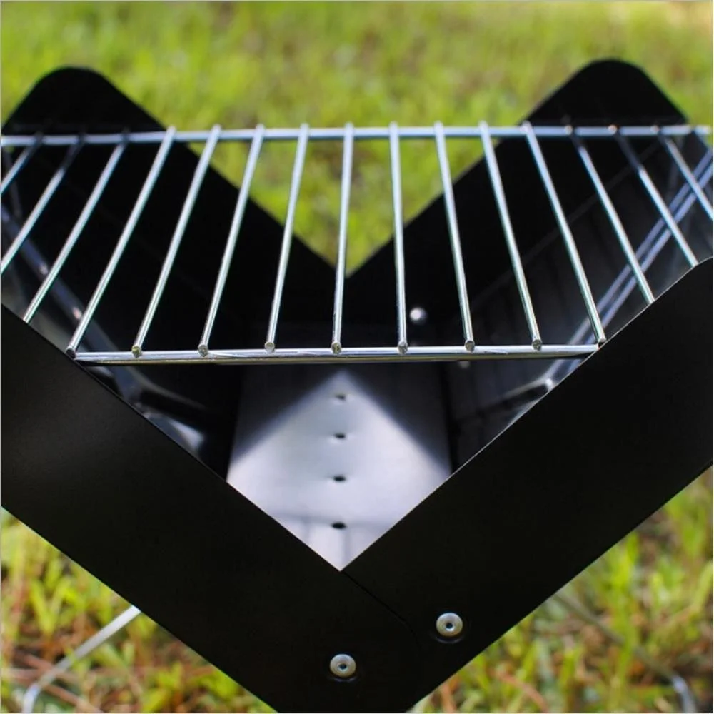 Portable Burner Lightweight Stove Burn Charcoal Grill Tool Foldable Charcoal Grill Foldable Barbecue Grill Bl20466