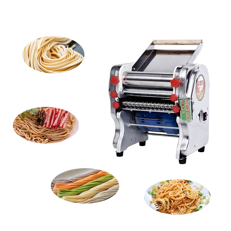 FKM Electric Noodle Press Machine Dough Roller Stainless Steel Desktop Pasta Noodle Machine