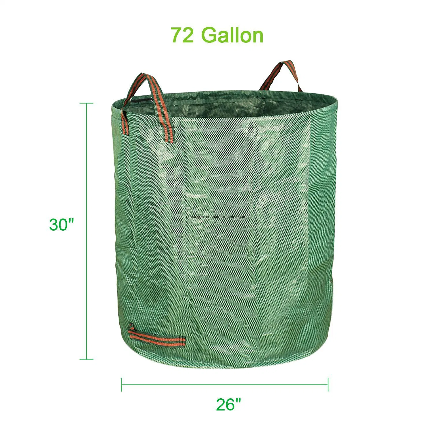 72 Gallons Garden Waste Bags Garden Bag Reusable Heavy Duty Gardening Bags, Lawn Pool Garden Leaf Waste Bag Esg10198